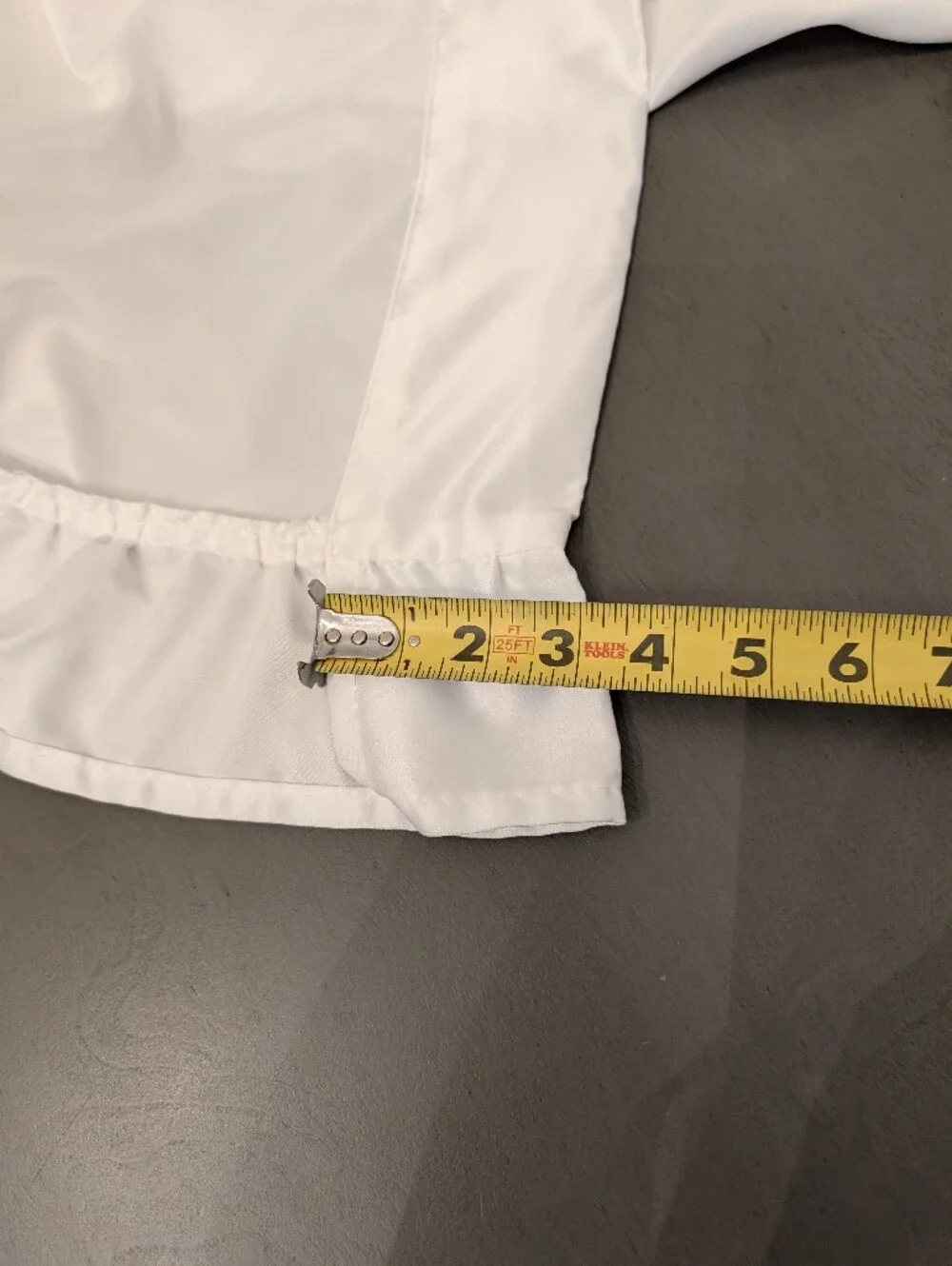 Boho White Satin Ruffled Trim Border Curtain Pocket Rods Size 100